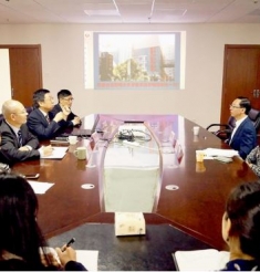 台湾阳明大学牙医学院院长许明伦教授 一行到我院参访
